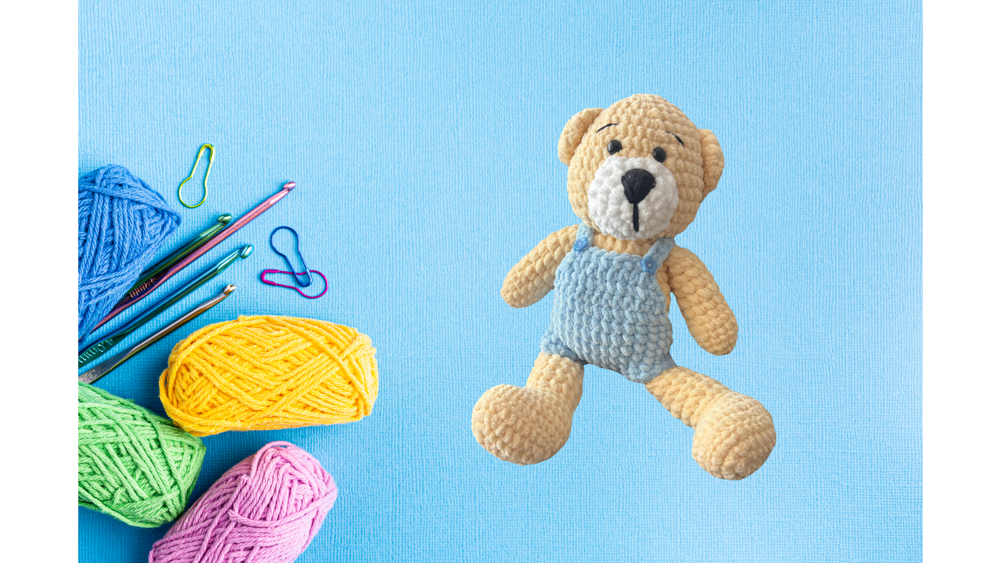 Amigurumi tığ işi Ayı, el yapımı oyuncak, örgü oyuncak uyku arkadaşı