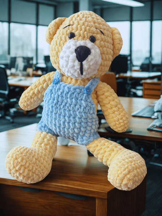 Amigurumi tığ işi Ayı, el yapımı oyuncak, örgü oyuncak uyku arkadaşı