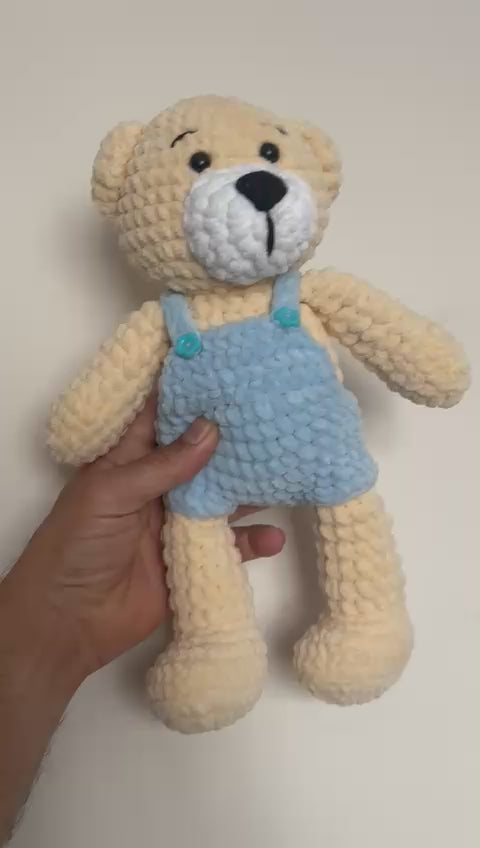 Amigurumi tığ işi Ayı, el yapımı oyuncak, örgü oyuncak uyku arkadaşı
